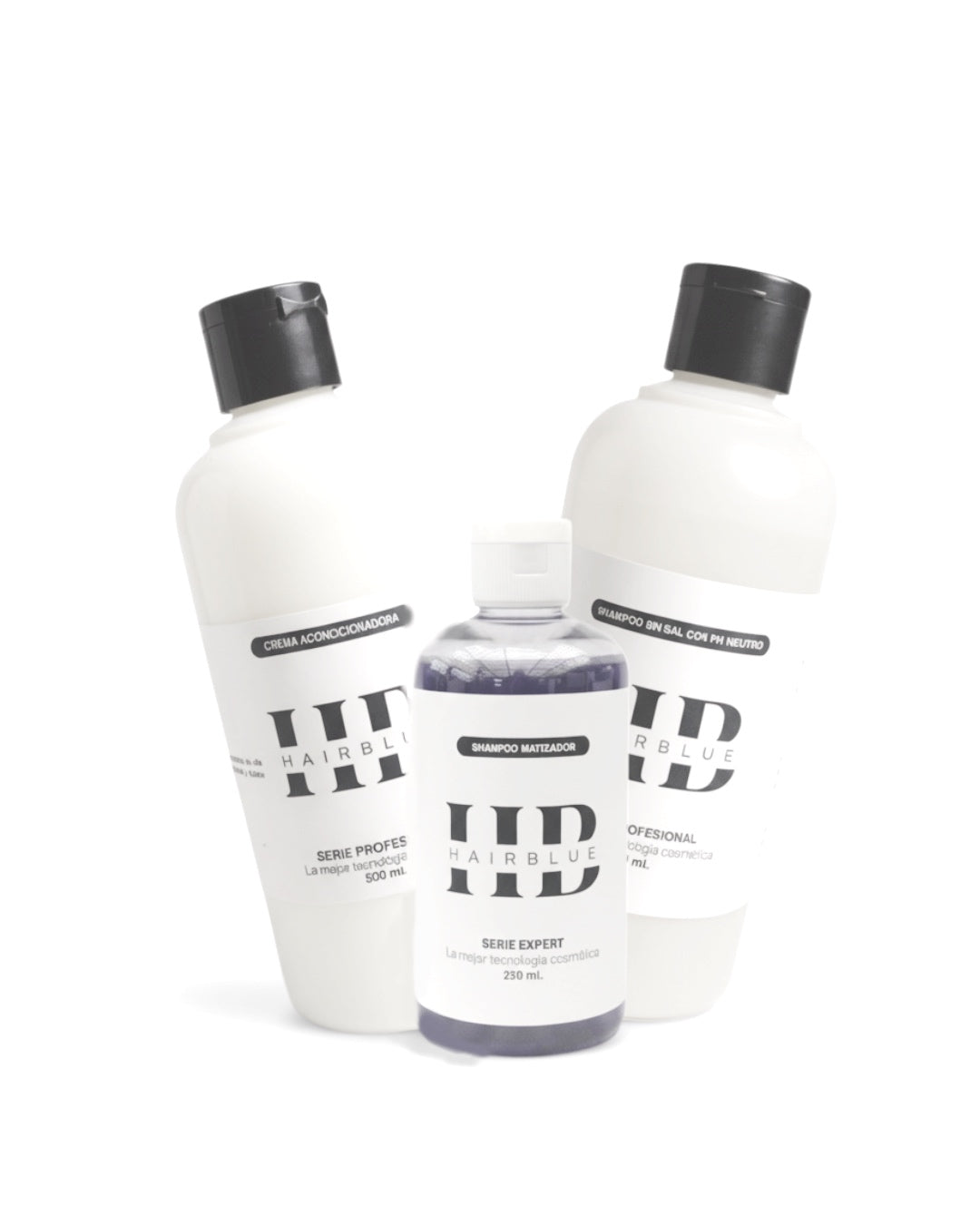 Shampoo Matizador + Shampoo Sin Sal + Crema Acondicionadora