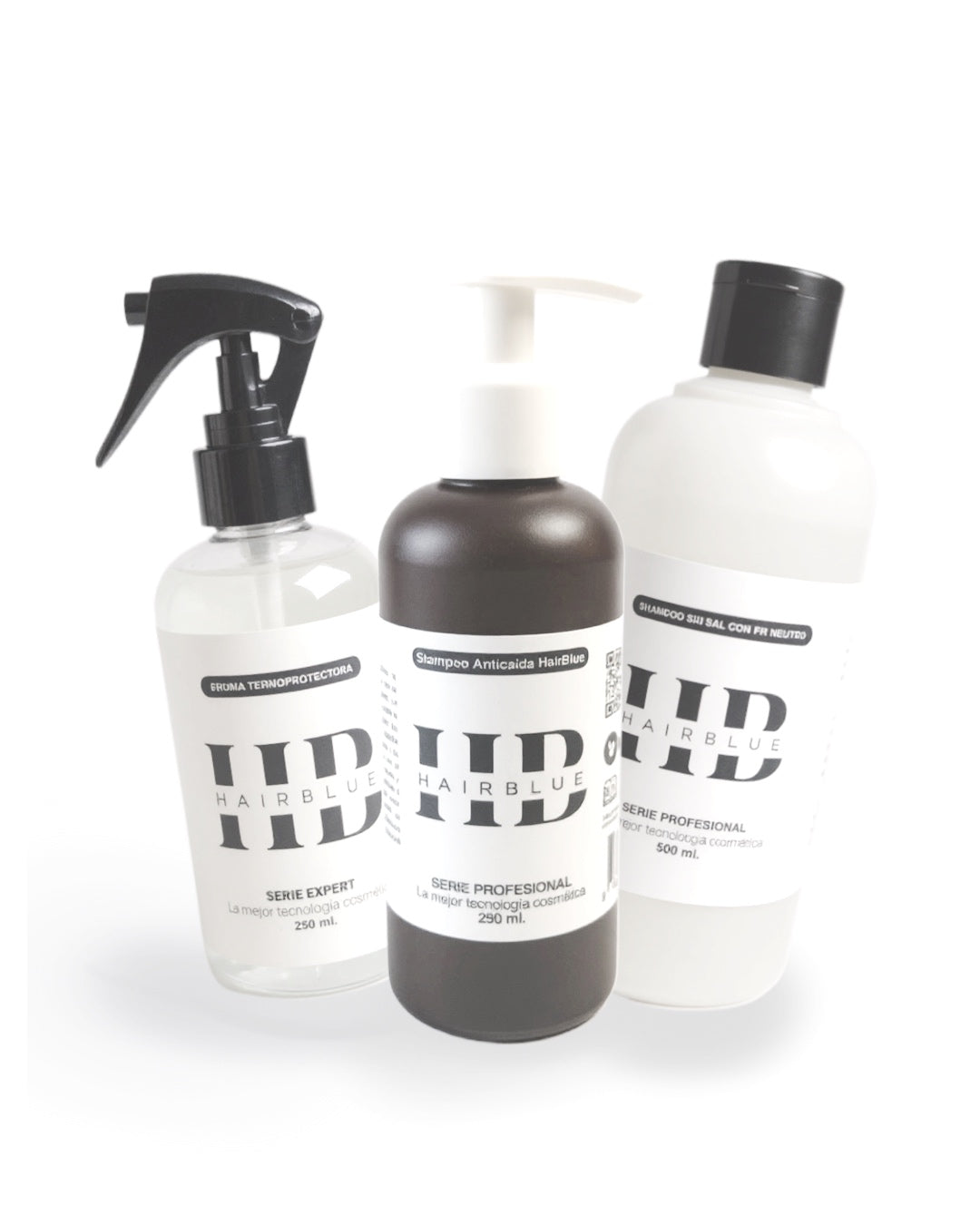 Shampoo Anticaida + Shampoo Natural + Bruma Termoprotectora