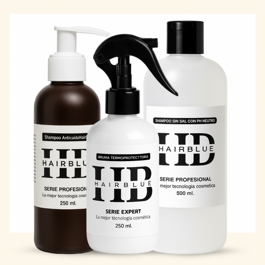 Shampoo Anticaida + Shampoo Natural + Bruma Termoprotectora