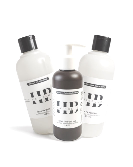 Shampoo Anticaída + Shampoo Sin Sal + Crema Acondicionadora